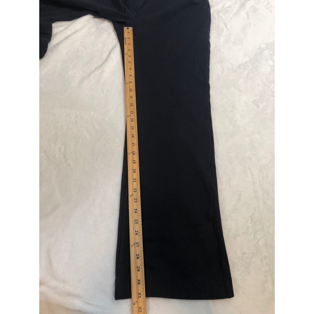 Lands' End Straight Leg Pants Women 12 Navy Blue Stretch Career Trousers - Picture 11 of 11